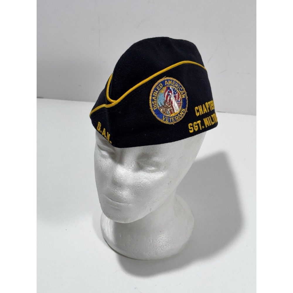 Disabled American Veterans Uniform Cap Chapter 14 Sgt. Milton Sobbe 6 7/8